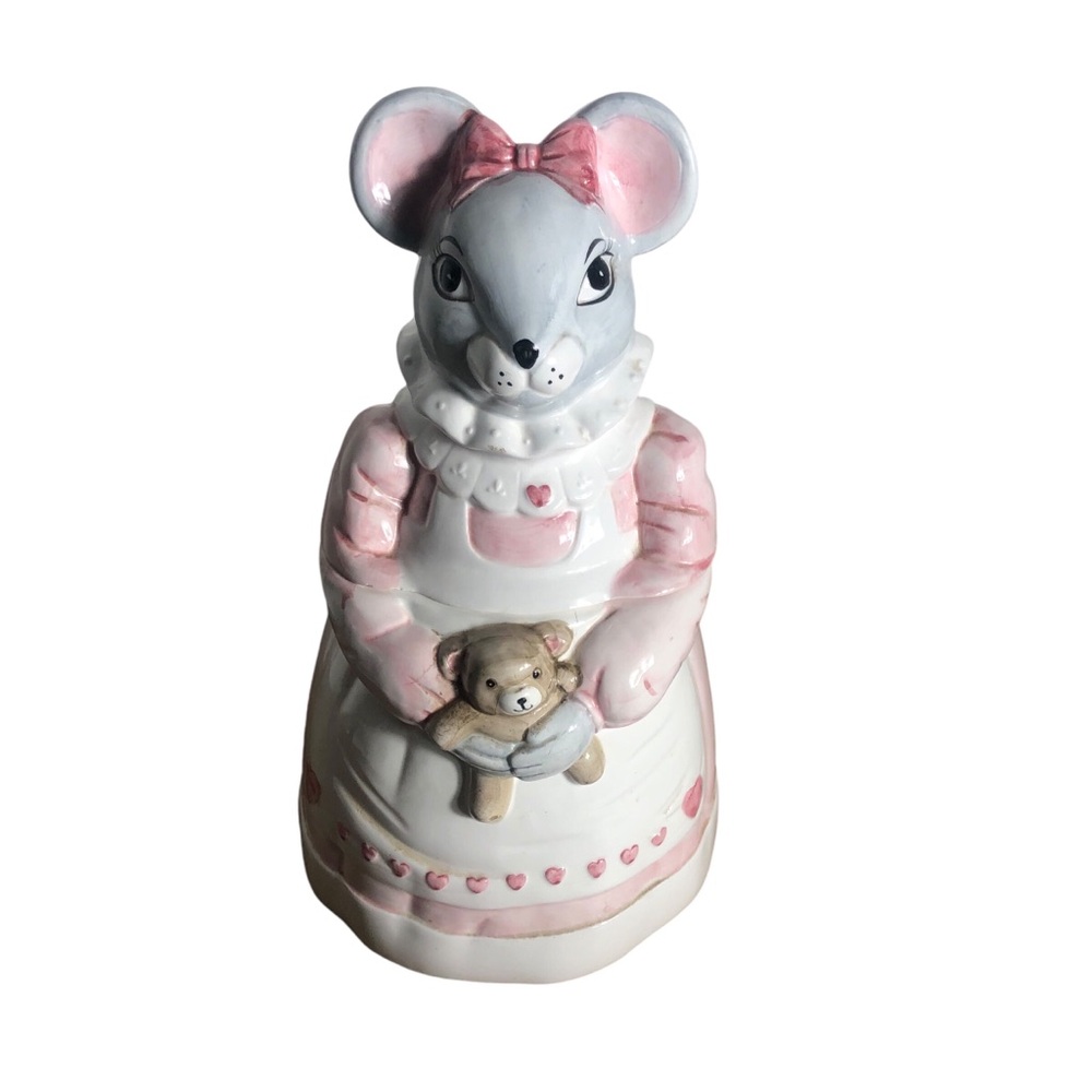 Vintage House Of Lloyd 1990 ceramic mouse cookie jar